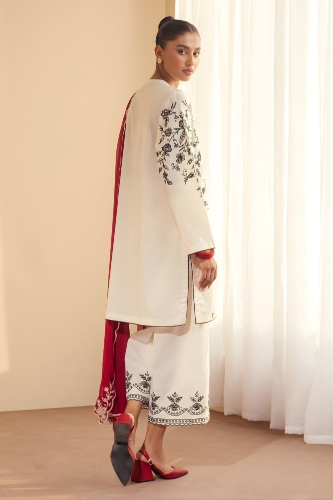 3 - PC LAWN EMBROIDERED SUIT SR - 499 - Rangoli Store