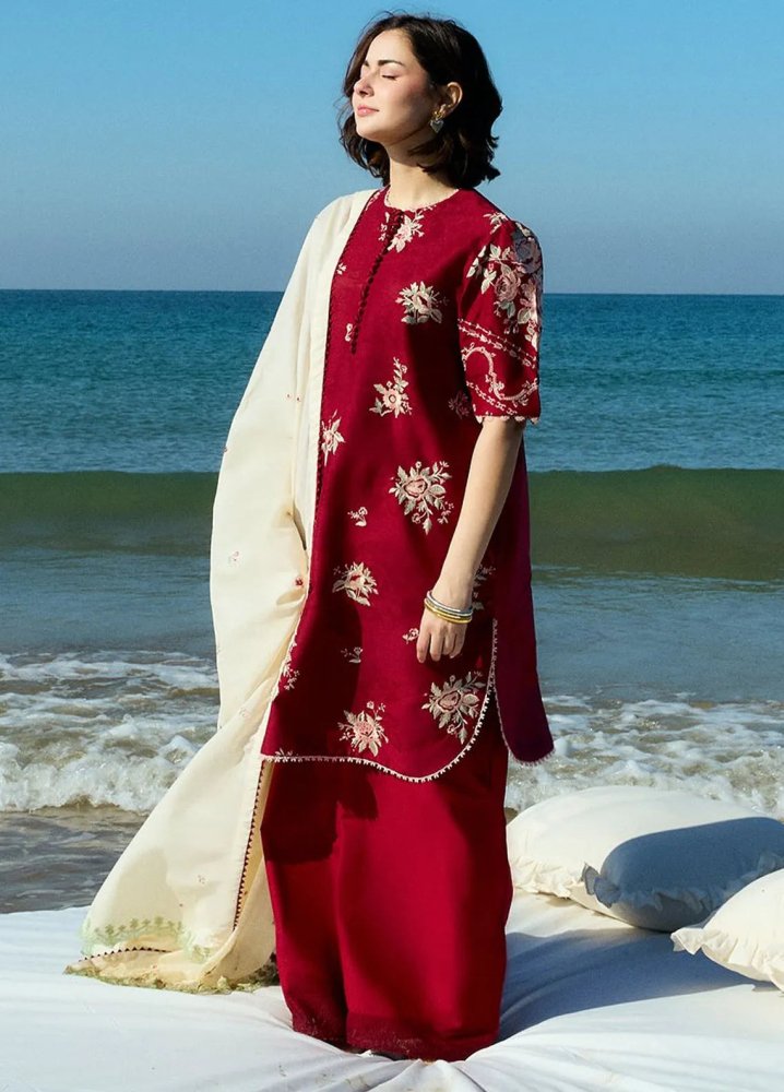 3 PC LAWN EMBROIDRED SUIT SR - 474 - Rangoli Store