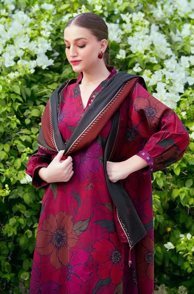 3PC DIGITAL PRINTED KHADDER SUIT - RO - 601 - Rangoli Store