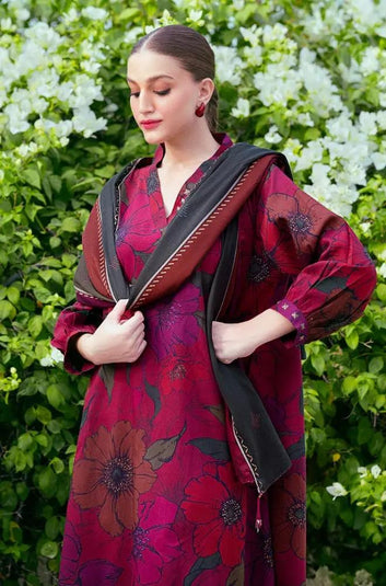 3PC DIGITAL PRINTED KHADDER SUIT - RO - 601 - Rangoli Store