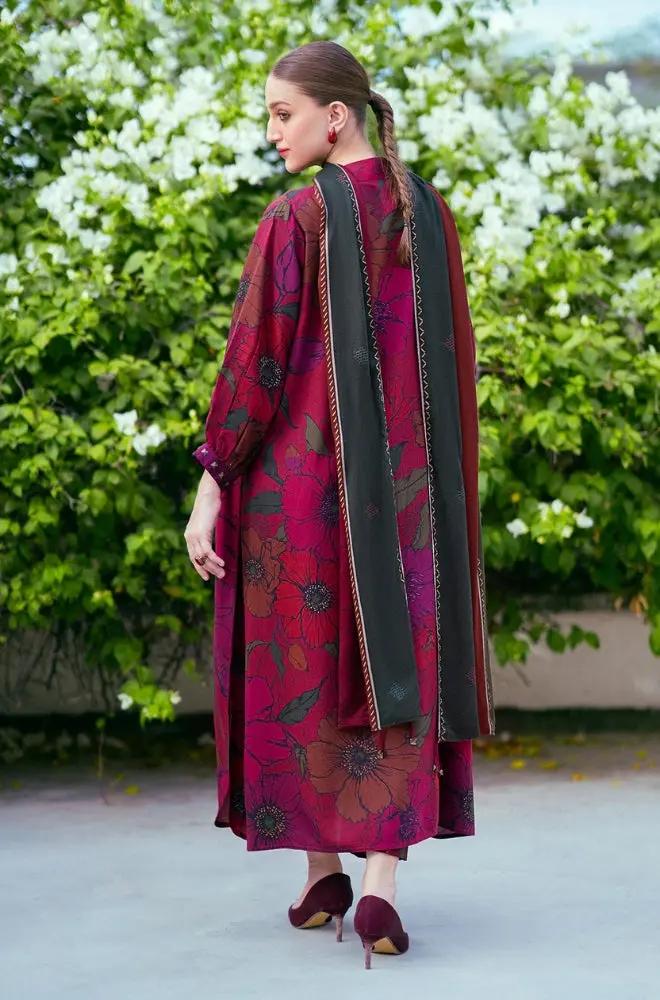 3PC DIGITAL PRINTED KHADDER SUIT - RO - 601 - Rangoli Store