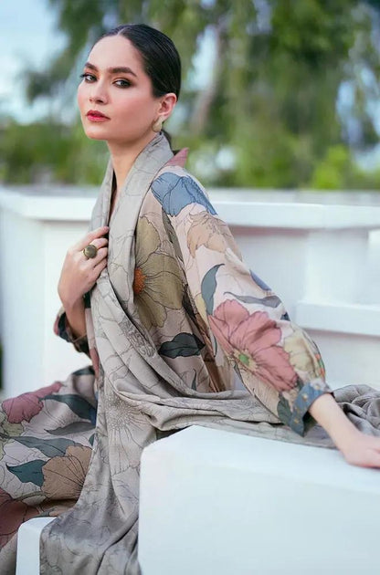 3PC DIGITAL PRINTED KHADDER SUIT - RO - 602 - Rangoli Store