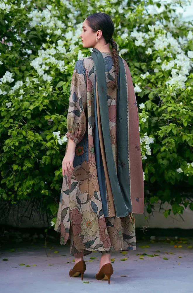 3PC DIGITAL PRINTED KHADDER SUIT - RO - 602 - Rangoli Store