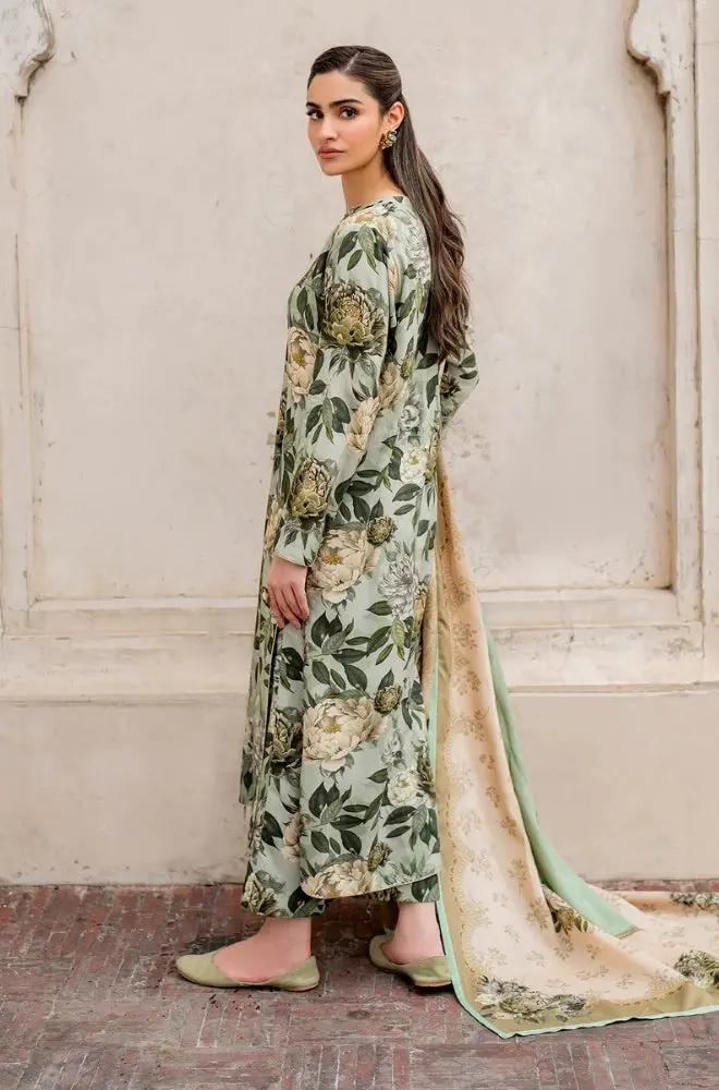 3PC DIGITAL PRINTED KHADDER SUIT - RO - 610 - Rangoli Store