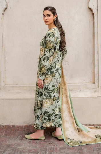 3PC DIGITAL PRINTED KHADDER SUIT - RO - 610 - Rangoli Store