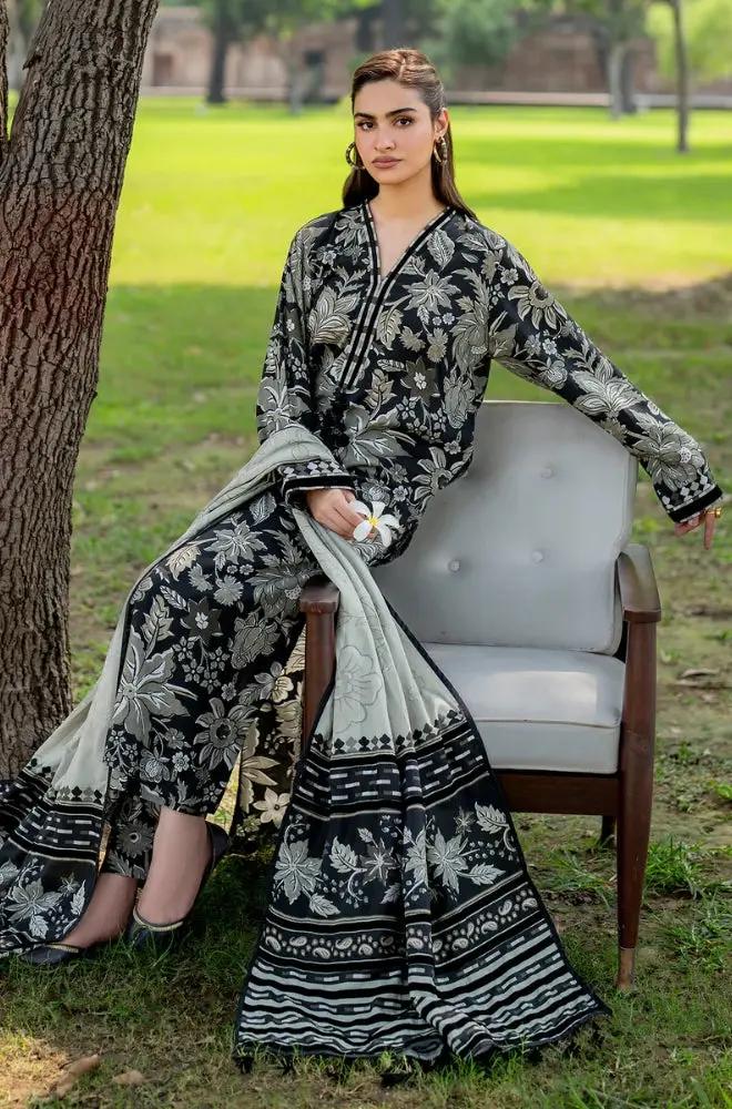 3PC DIGITAL PRINTED KHADDER SUIT - RO - 611 - Rangoli Store