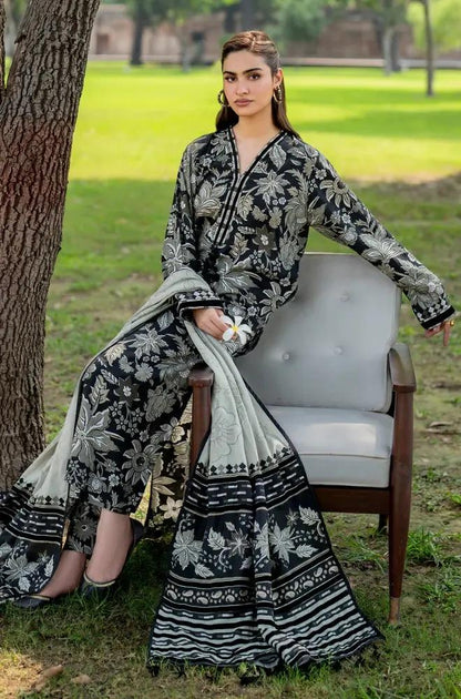 3PC DIGITAL PRINTED KHADDER SUIT - RO - 611 - Rangoli Store