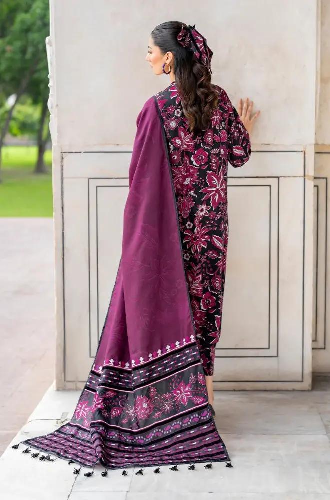 3PC DIGITAL PRINTED KHADDER SUIT - RO - 613 - Rangoli Store