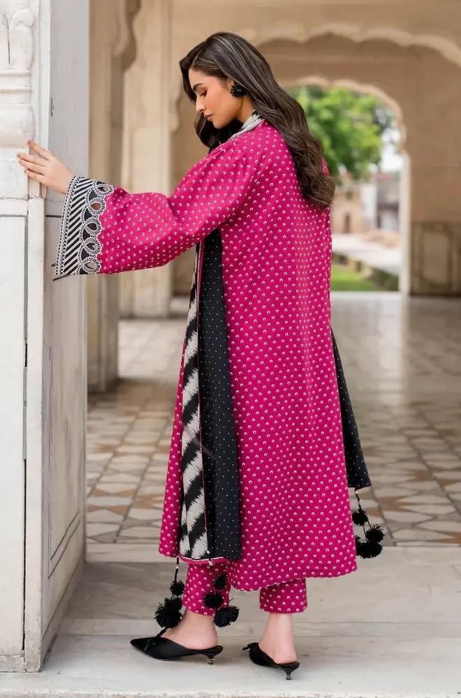 3PC DIGITAL PRINTED KHADDER SUIT WITH PATCHES - RO - 614 - Rangoli Store