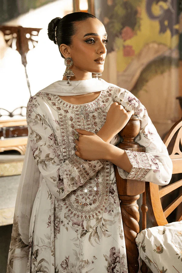 3PC DIGITAL PRINTED SILK SUIT WITH PATCHES - SR - 676 - Rangoli Store