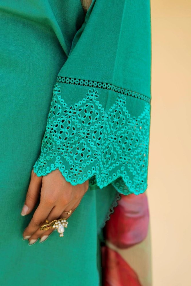 3PC EMBROIDED LAWN SUIT SR - 495 - Rangoli Store