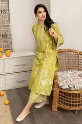 3PC EMBROIDERED DHANAK DRESS RO - 327 - Rangoli Store