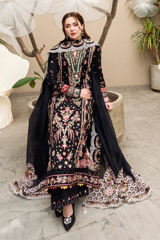 3PC EMBROIDERED DHANAK DRESS RO - 508 - Rangoli Store