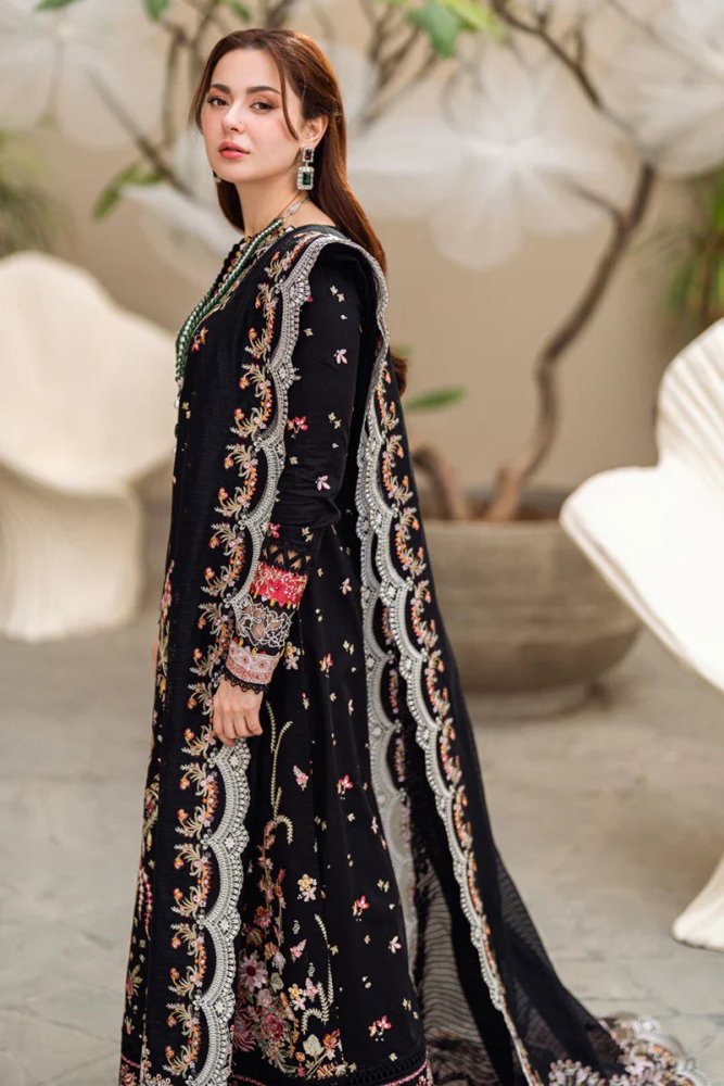 3PC EMBROIDERED DHANAK DRESS RO - 508 - Rangoli Store