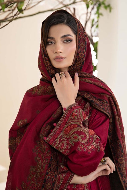 3PC EMBROIDERED DHANAK DRESS RO - 547 - Rangoli Store