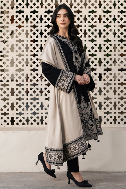 3PC EMBROIDERED DHANAK SUIT RO - 577 - Rangoli Store