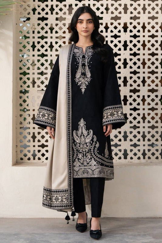 3PC EMBROIDERED DHANAK SUIT RO - 577 - Rangoli Store