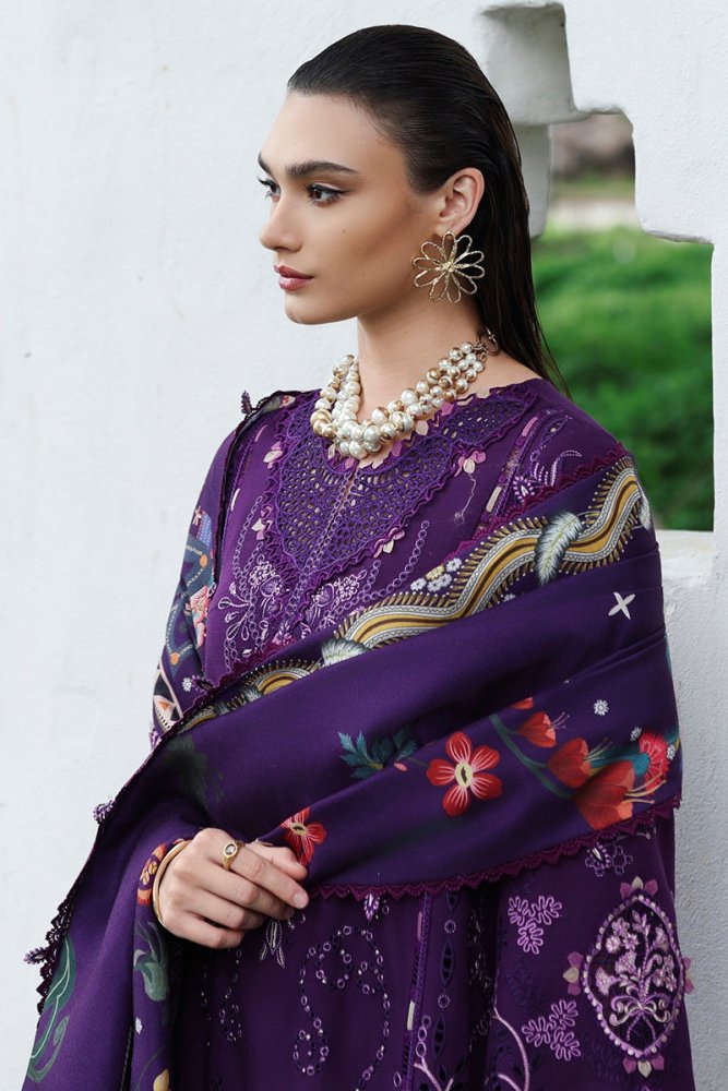 3PC EMBROIDERED DHANAK SUIT - RO - 624 - Rangoli Store