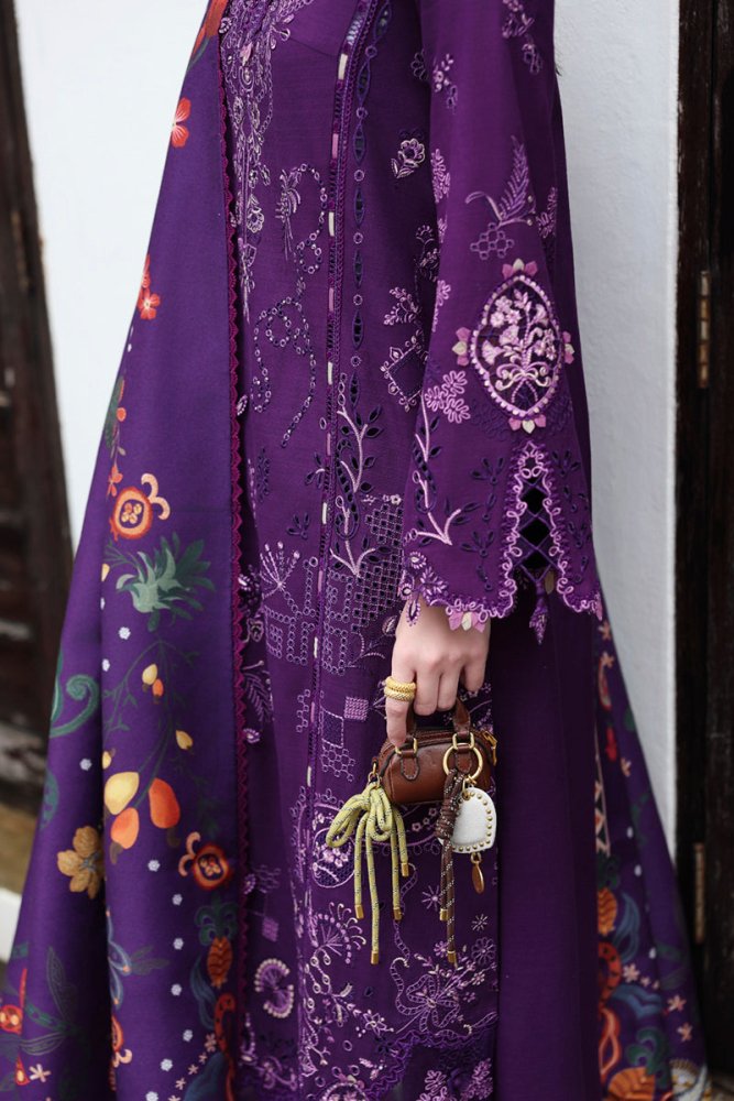 3PC EMBROIDERED DHANAK SUIT - RO - 624 - Rangoli Store