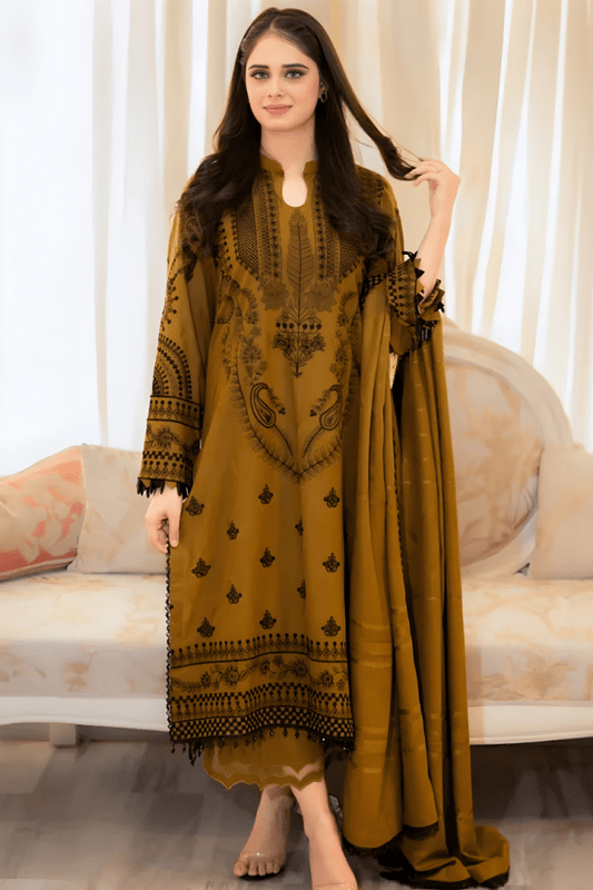 3PC EMBROIDERED LAWN SUIT - SR - 200 - Rangoli Store