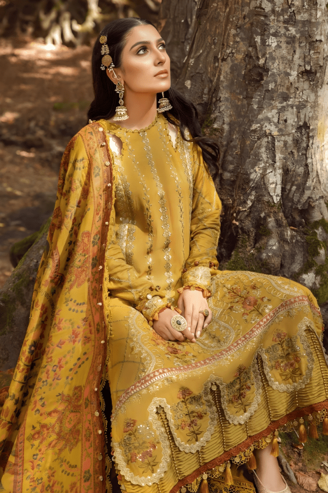 3PC EMBROIDERED LAWN SUIT - SR - 382 - Rangoli Store