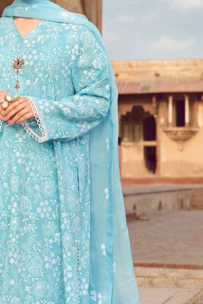 3PC EMBROIDERED LAWN SUIT - SR - 453 - Rangoli Store