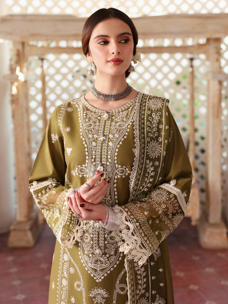 3PC EMBROIDERED LAWN SUIT - SR - 471 - Rangoli Store