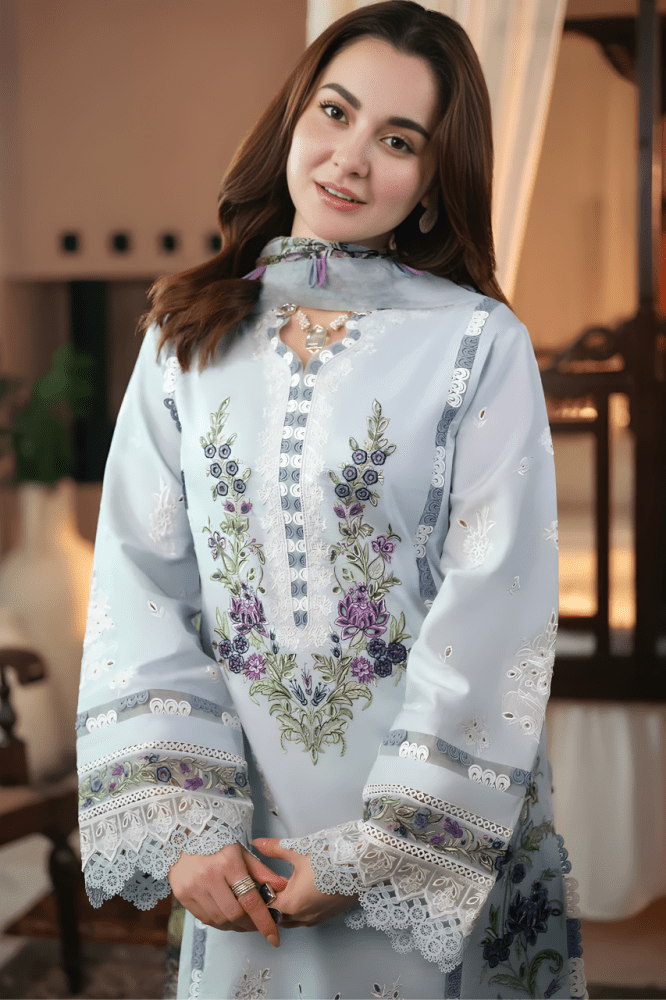 3PC EMBROIDERED LAWN SUIT - SR - 473 - Rangoli Store