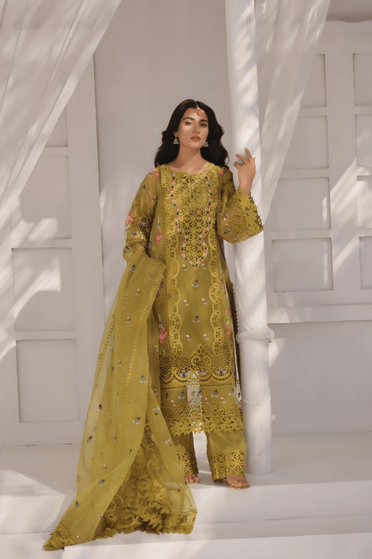 3PC EMBROIDERED LAWN SUIT - SR - 511 - Rangoli Store