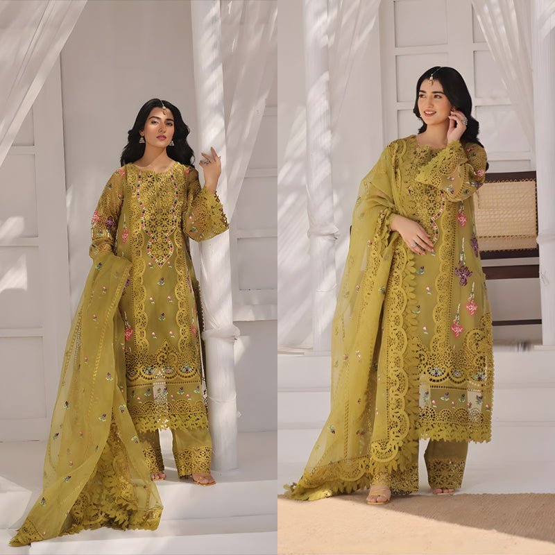3PC EMBROIDERED LAWN SUIT - SR - 511 - Rangoli Store