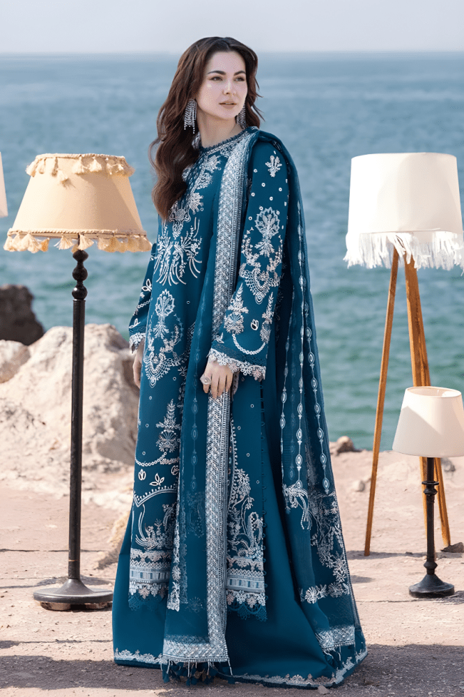 3PC EMBROIDERED LAWN SUIT - SR - 521 - Rangoli Store