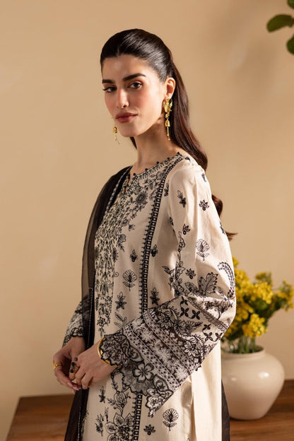 3PC EMBROIDERED LAWN SUIT - SR - 666 - Rangoli Store
