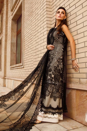 3PC EMBROIDERED LAWN SUIT - SR - 686 - Rangoli Store