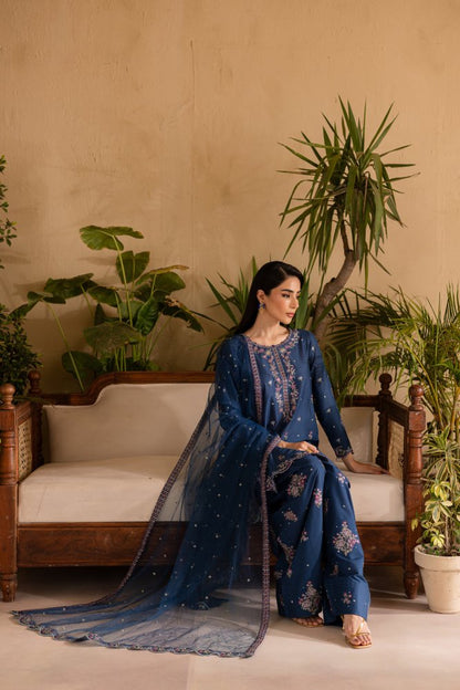 3PC EMBROIDERED LAWN SUIT - SR - 690 - Rangoli Store