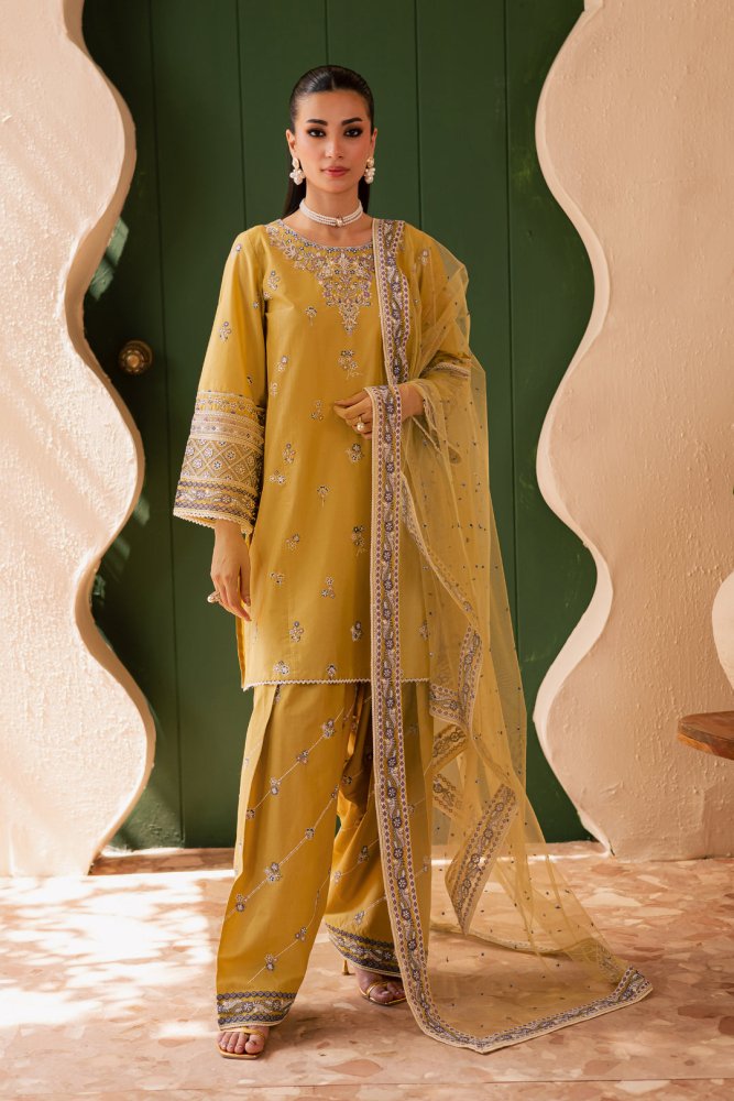 3PC EMBROIDERED LAWN SUIT - SR - 691 - Rangoli Store