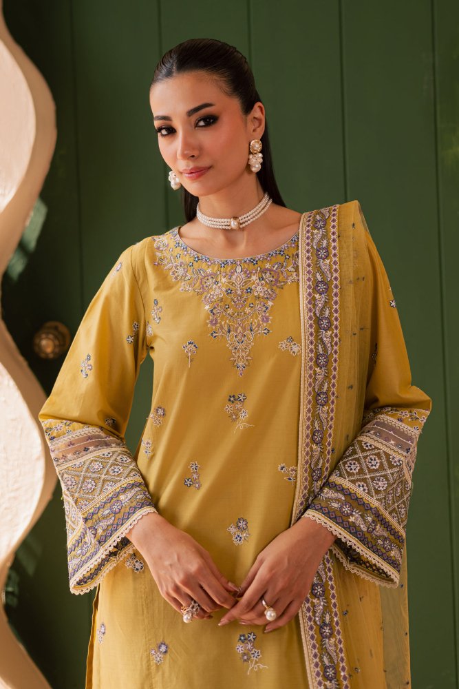 3PC EMBROIDERED LAWN SUIT - SR - 691 - Rangoli Store