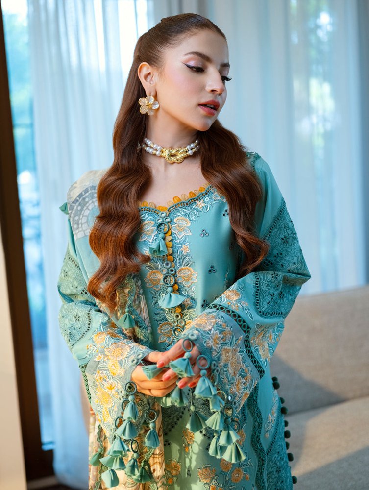 3PC EMBROIDERED LAWN SUIT - SR - 723 - Rangoli Store