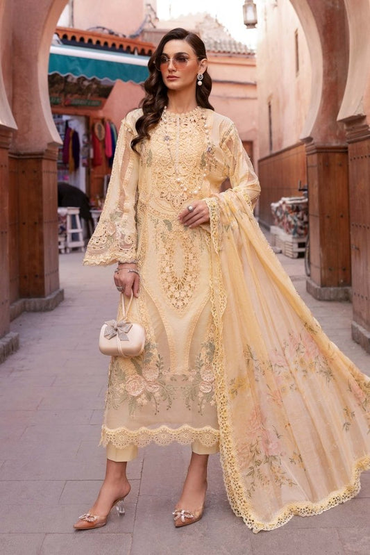 3PC EMBROIDERED ORGANZA SUIT - SR - 685 - Rangoli Store