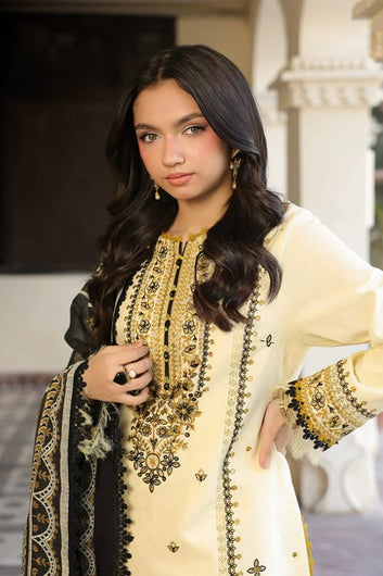 3PC EMBROIDERED LAWN SUIT - SR-695
