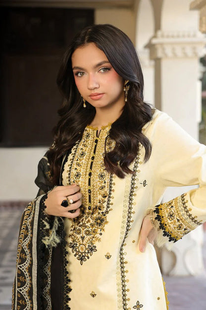 3PC EMBROIDERED LAWN SUIT - SR-695