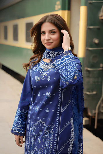 3PC EMBROIDERED LAWN SUIT - SR-665