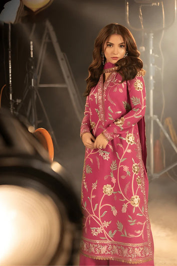 3PC EMBROIDERED LAWN SUIT - SR-669
