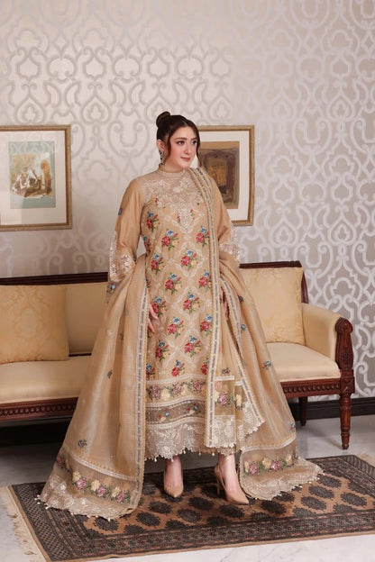 3PC EMBROIDERED LAWN SUIT - SR-766