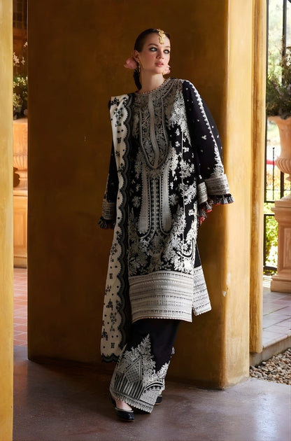 3PC EMBROIDERED LAWN SUIT - SR-705