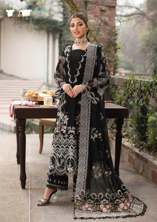3PC EMBROIDED LAWN SUIT SR - 741