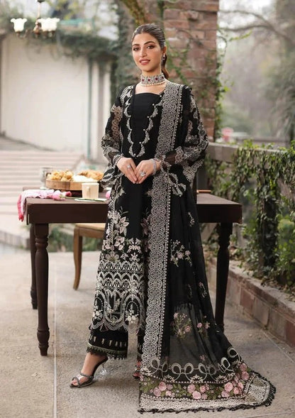 3PC EMBROIDED LAWN SUIT SR - 741