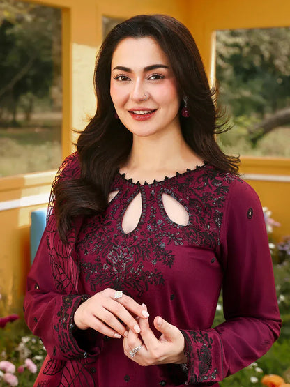 3PC EMBROIDERED LAWN SUIT - SR-736