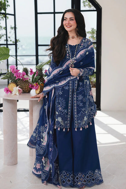 3PC EMBROIDERED LAWN SUIT - SR-737