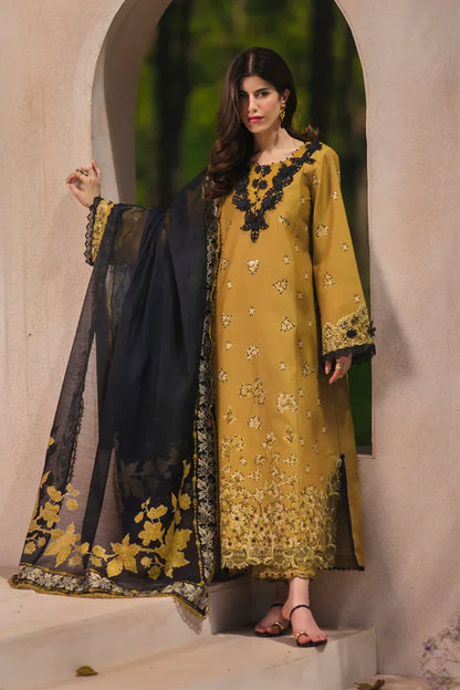 3PC LAWN EMBROIDED SUIT SR - 744