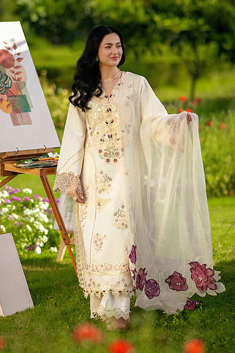 3PC LAWN EMBROIDED SUIT SR - 748